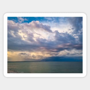 Cloudy Sky Over the Sea Sticker